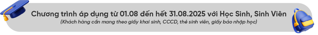 Điều kiện áp dụng chương trình khuyến mại Back to School 2025