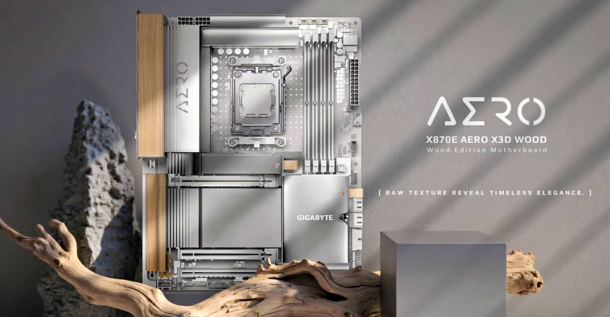gigabyte x870e aero x3d wood