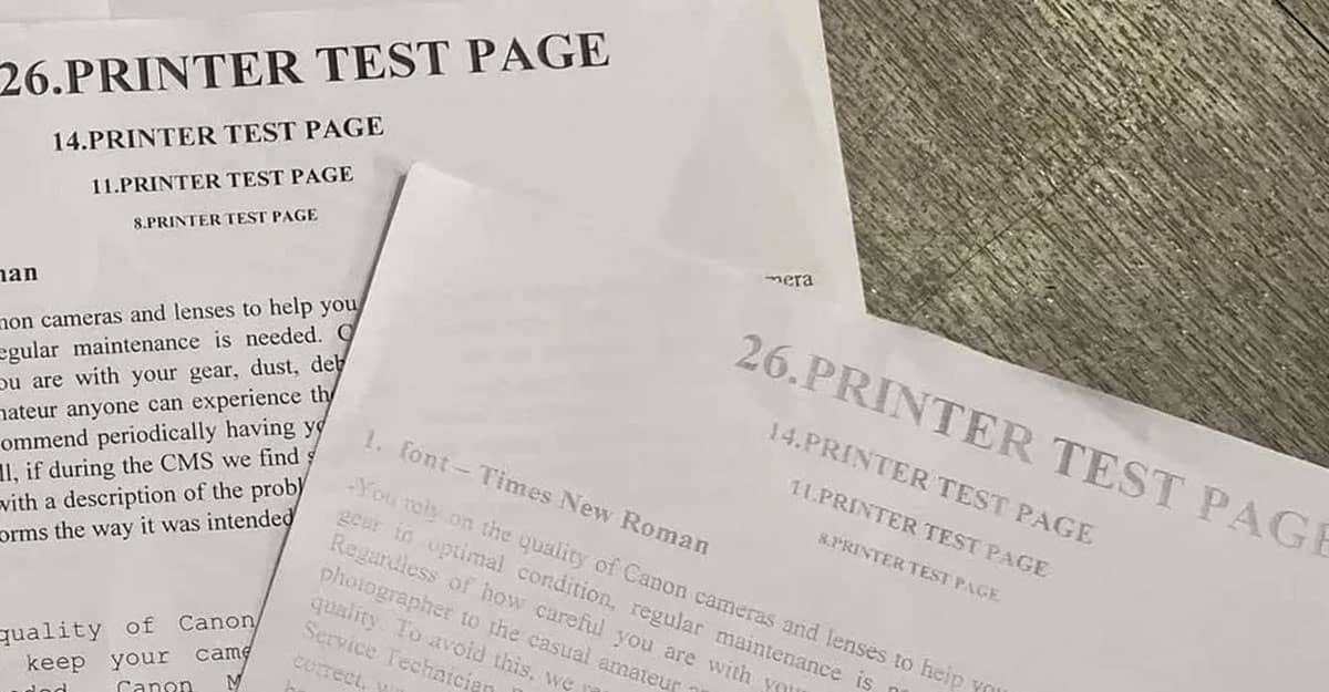 xử lý sự cố máy in Canon bị mờ, không nhận hộp mực