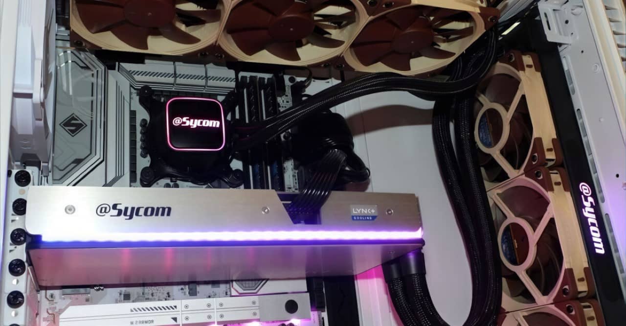 Sycom ra mắt RTX 5090 tản nước với bộ làm mát Lynk+ và quạt Noctua