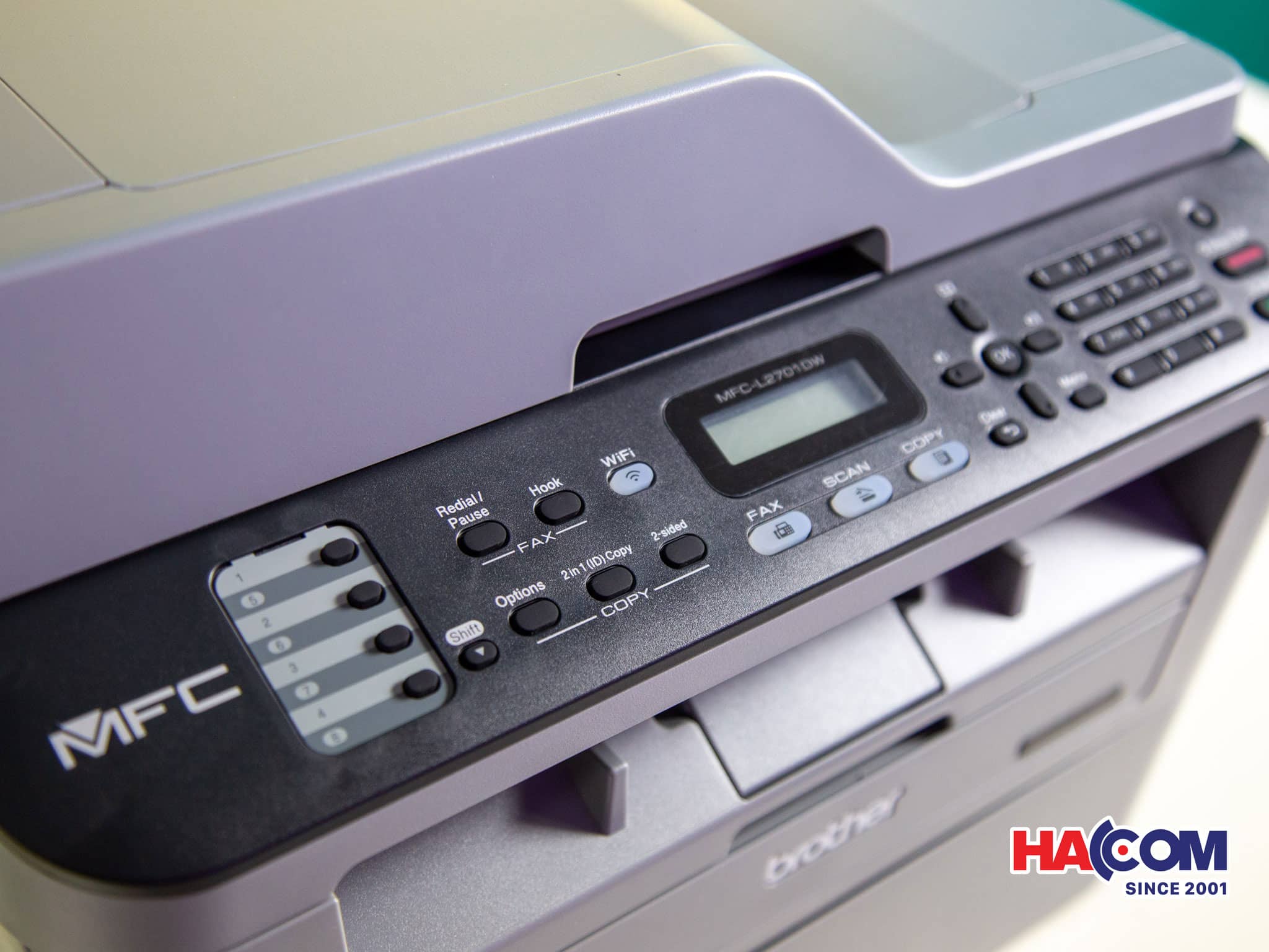 Máy in Brother MFC-L2701DW tích hợp khả năng scan và fax