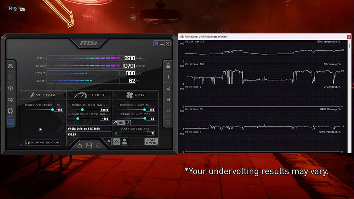 ép xung và tuning RTX 3060 qua phần mềm MSI Afterburner