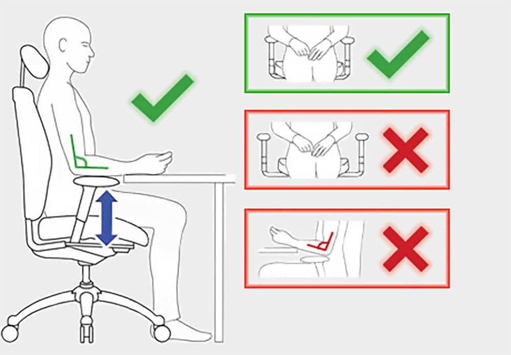 Tay ghế công thái học – chìa khóa giảm mỏi vai