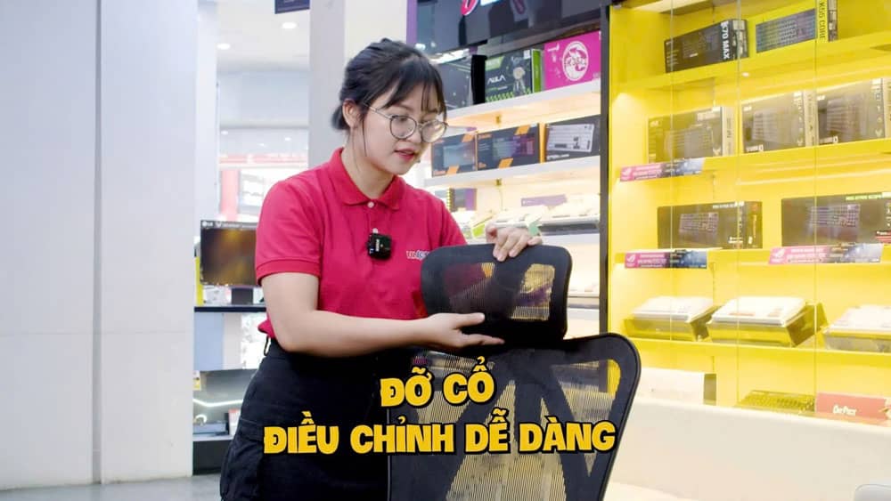 điều chỉnh tựa đầu ghế công thái học sihoo m57