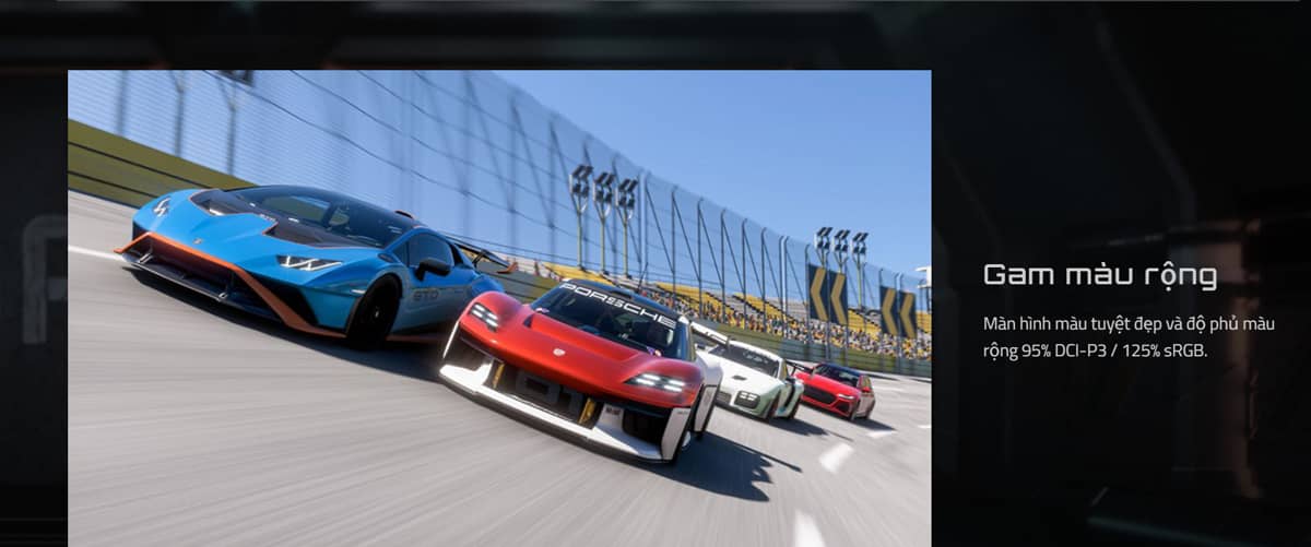 G34WQC2 hỗ trợ hiển thị 1.07 tỷ màu với độ phủ màu 95% DCI-P3 và 125% sRGB.