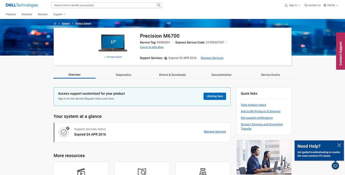 kiểm tra bảo hành màn hình Dell