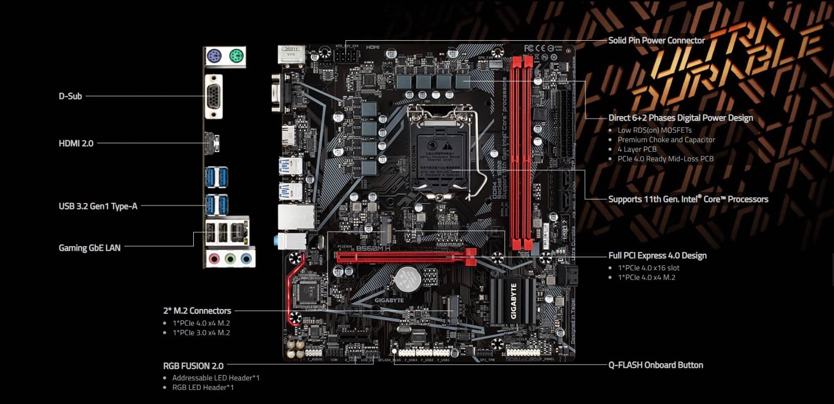 Mainboard Gigabyte B560M-H