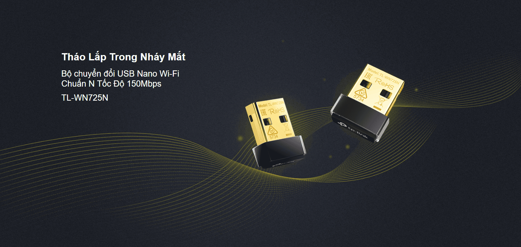 Card mạng không dây USB TP-Link TL-WN725N Wireless N150Mbps