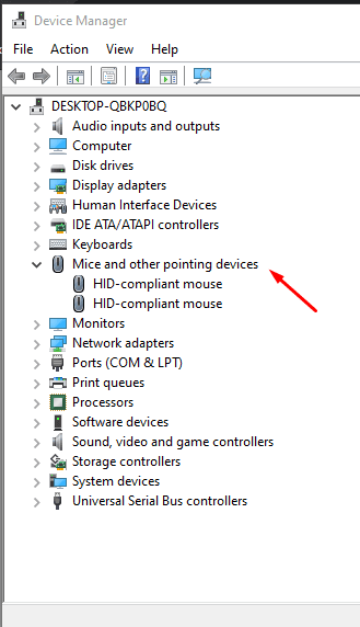 Cài đặt lại driver cho chuột