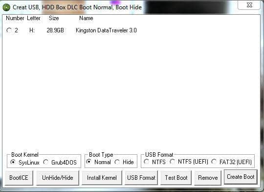 Các bước tạo USB Boot