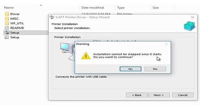Click chọn tiếp vào Yes để tiếp tục
