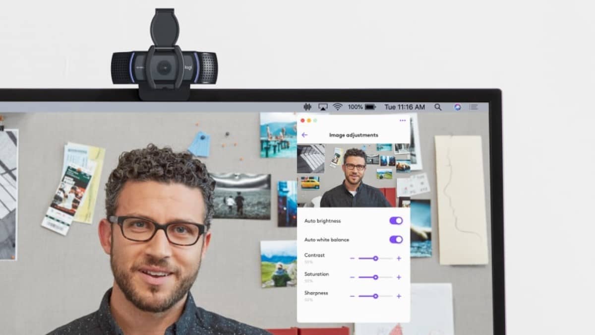 Webcam Logitech  C920E với thiết kế đẹp và nhỏ gọn