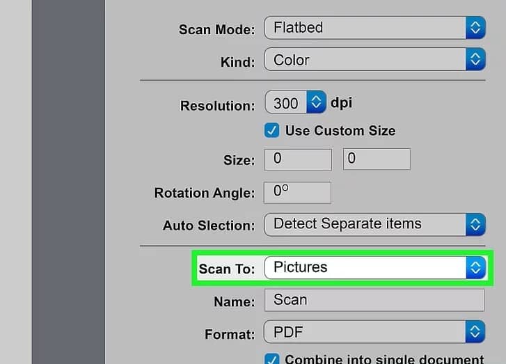 chọn vị trí lưu