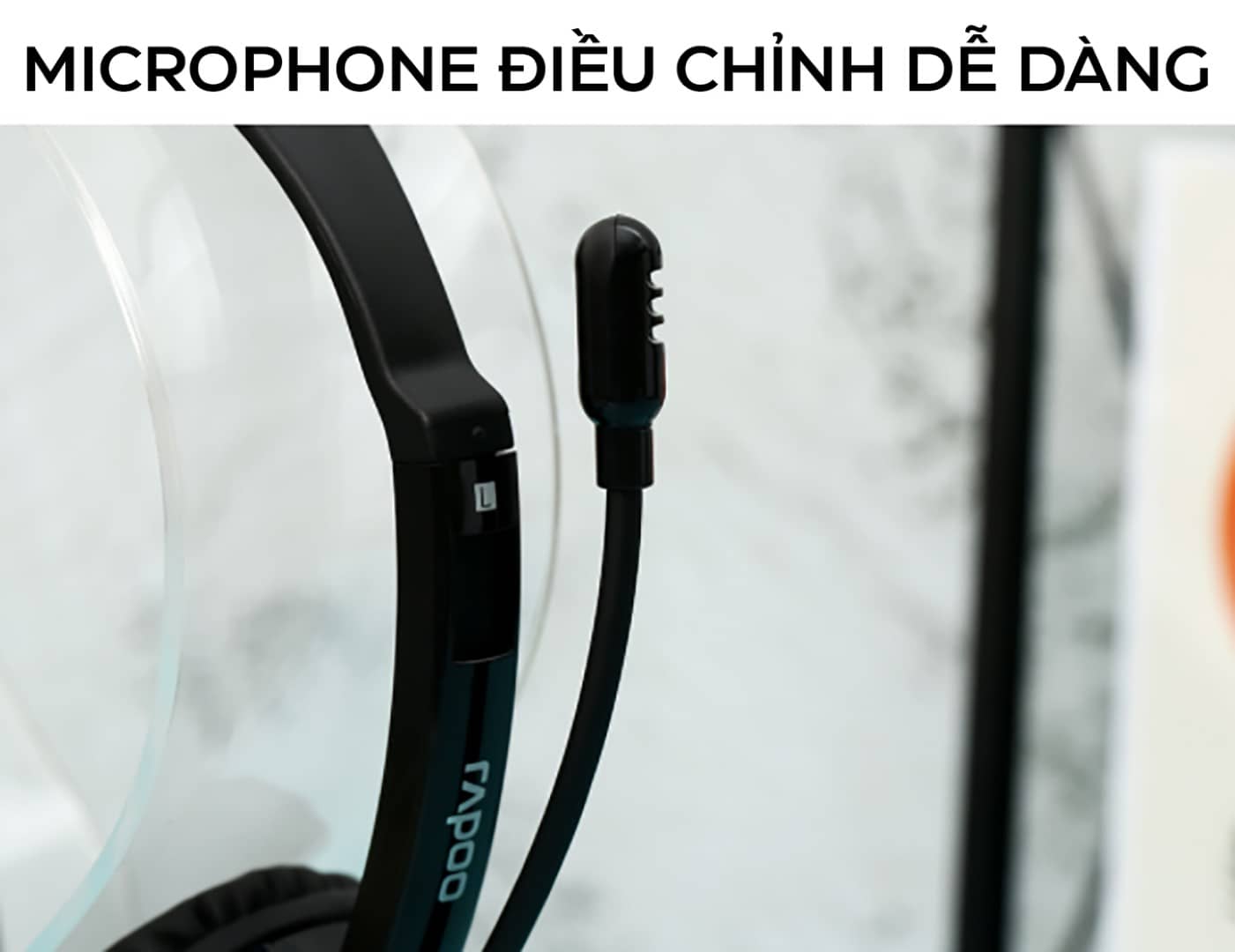 Tai nghe có dây Rapoo H100 Đen