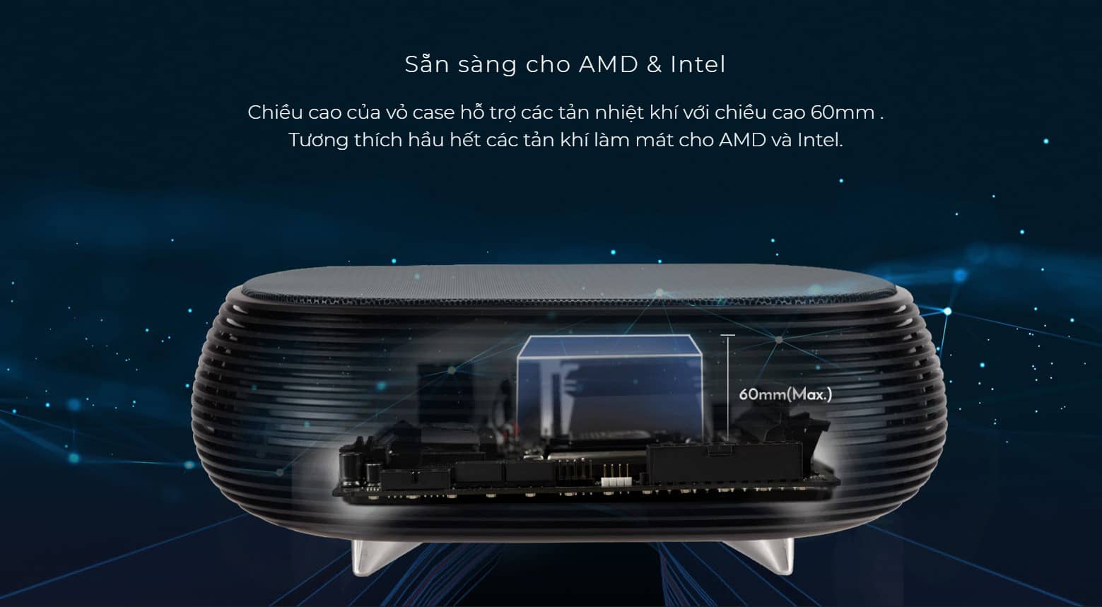 Vỏ case Inwin B1 Mesh (Mini Towerr/Màu đen)