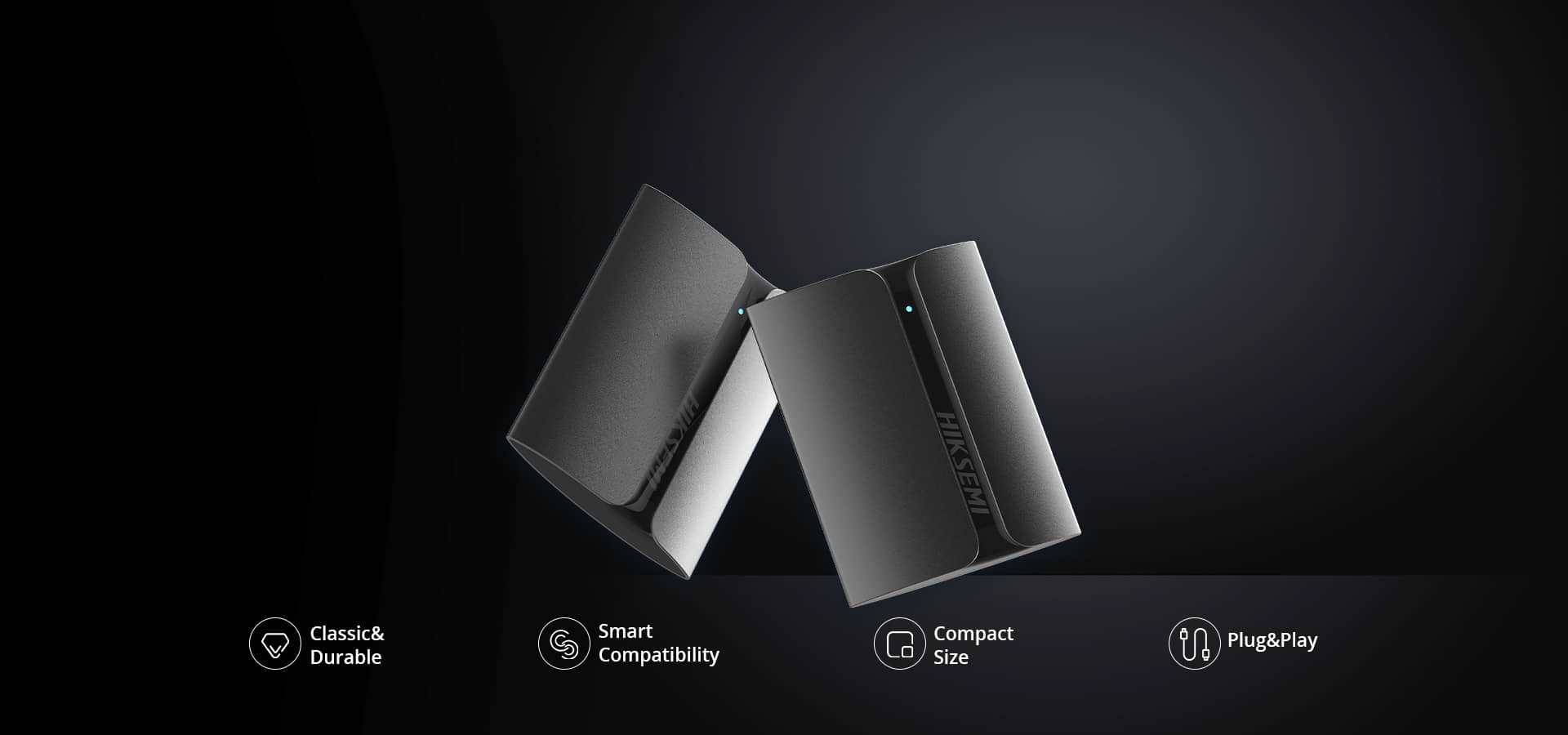 Ổ cứng di động Hiksemi Portable Shield SSD T300S 512GB Màu Xám