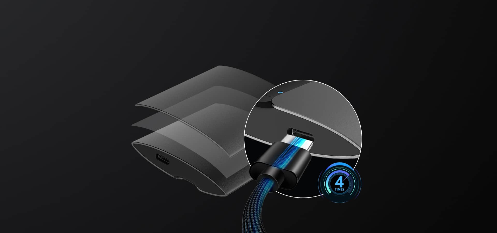 Ổ cứng di động Hiksemi Portable Shield SSD T300S 512GB Màu Xám 3