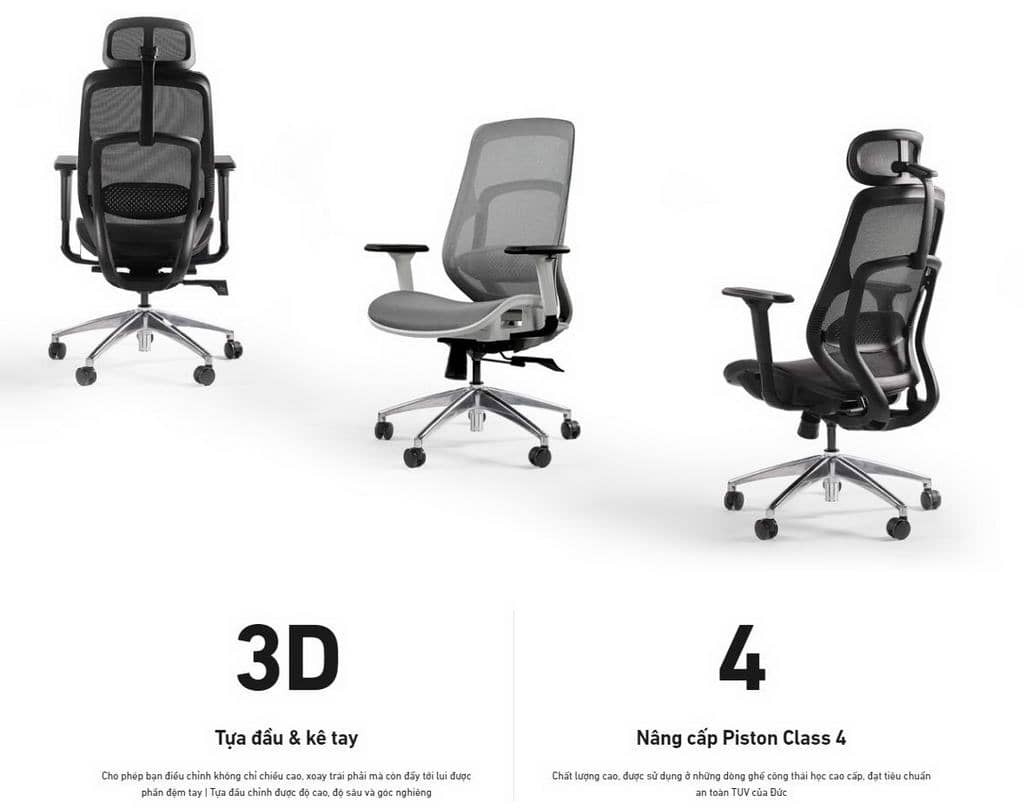 Ghế công thái học HyperWork Airy