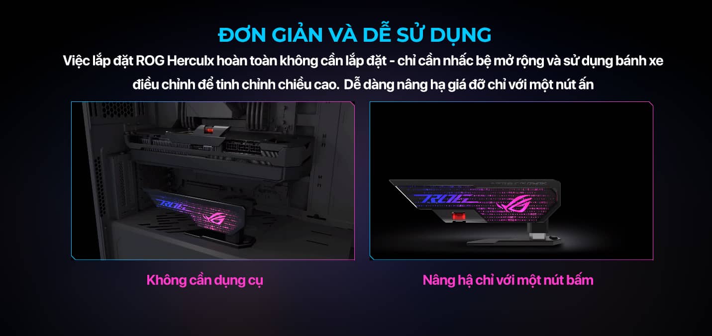 Giá đỡ Card đồ hoạ ASUS ROG Herculx