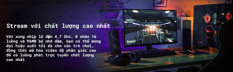 CPU AMD Ryzen 7 5800X3D (3.8 GHz Upto 4.7GHz / 36MB / 8 Cores, 16 Threads / 105W / Socket AM4)