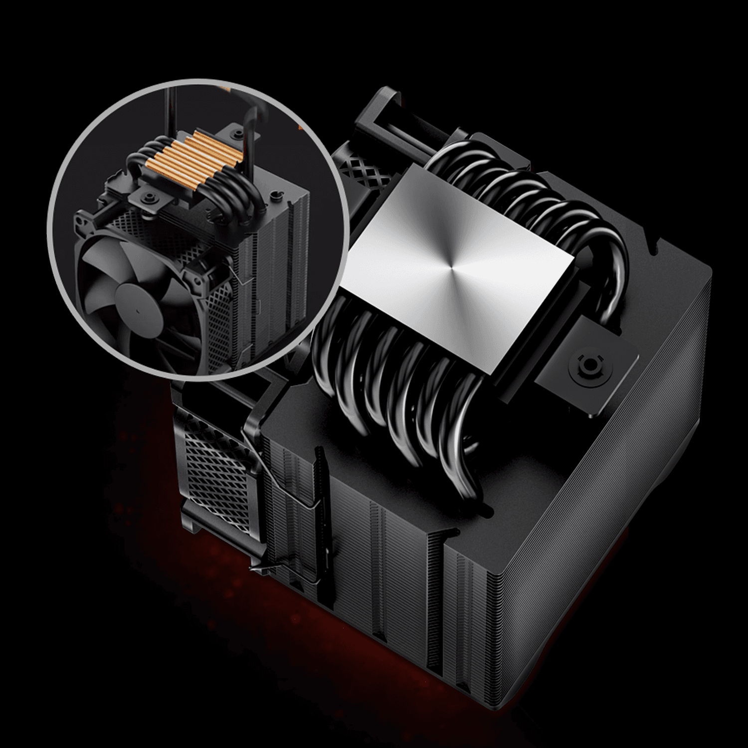 Tản nhiệt khí Jonsbo HX6210 ( Kèm sẵn Backplate 1700 Jonsbo)