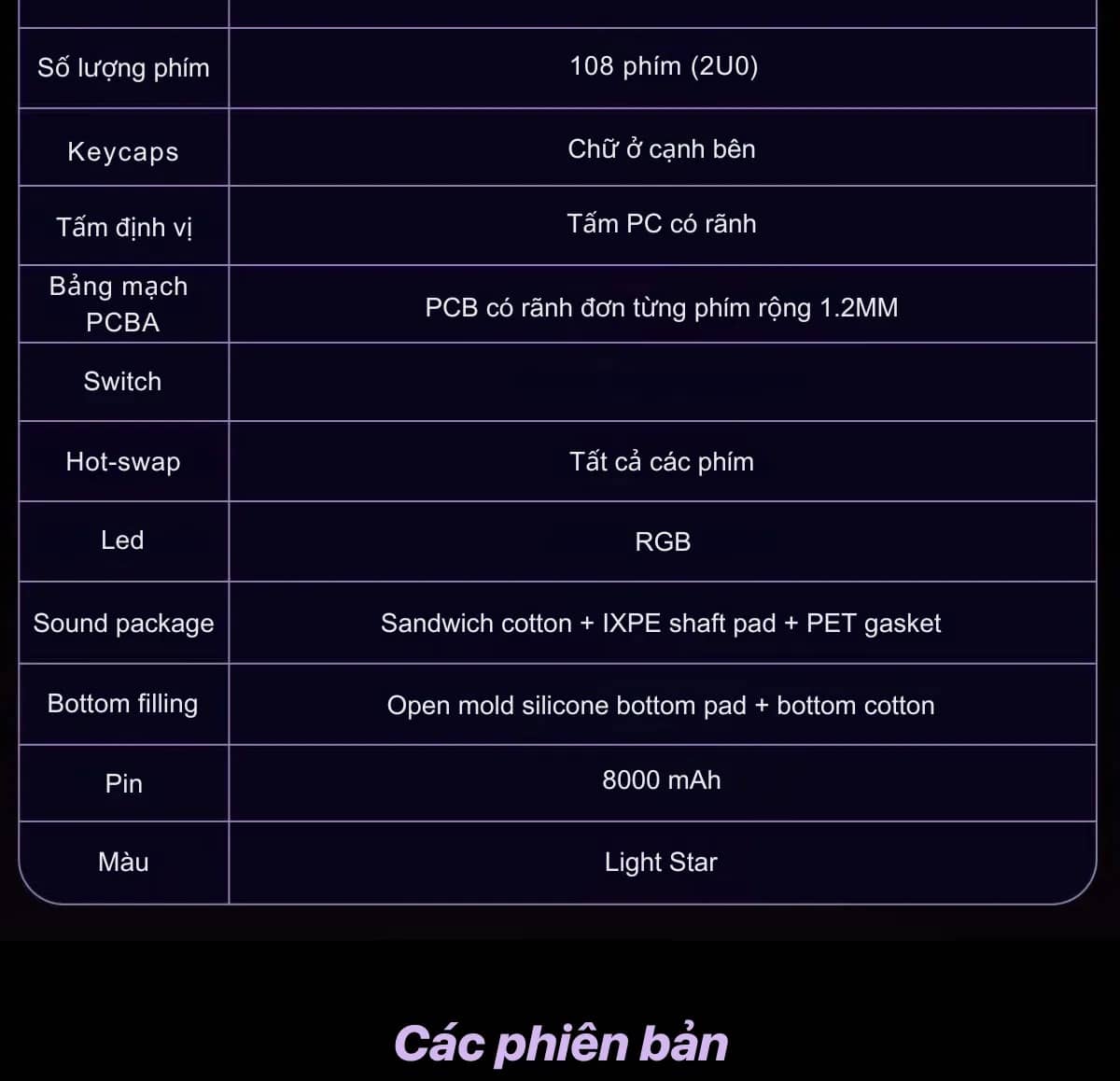 Bàn phím cơ gaming AULA F99 Pro 7