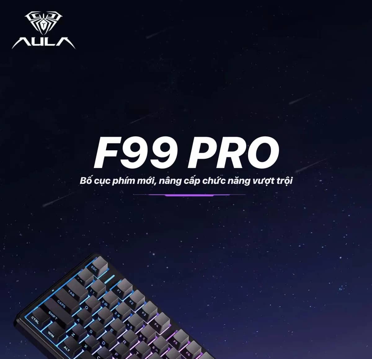 Bàn phím cơ gaming AULA F99 Pro 1