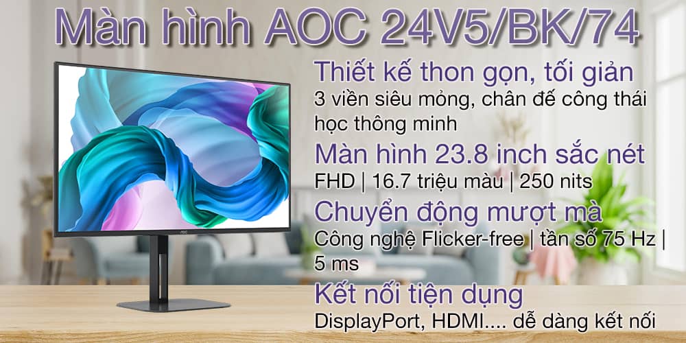 Màn hình AOC 24V5/BK/74 1