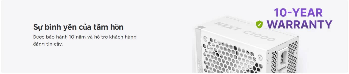 Bảo hành lên đến 10 năm