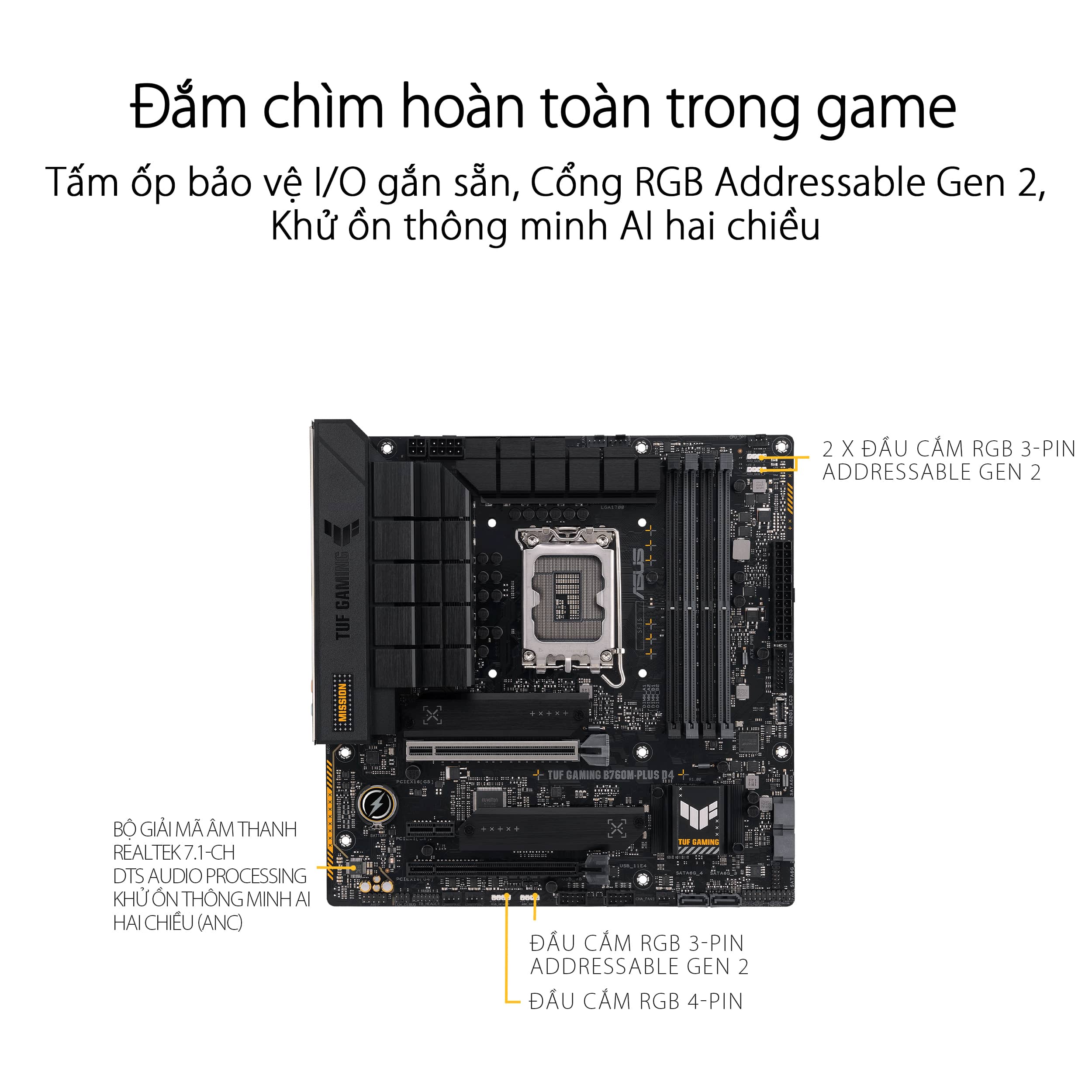 Mainboard ASUS TUF GAMING B760M-PLUS D4 