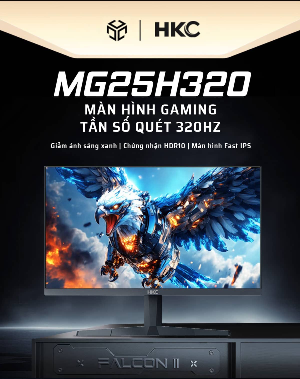 Màn hình gaming HKC MG25H320