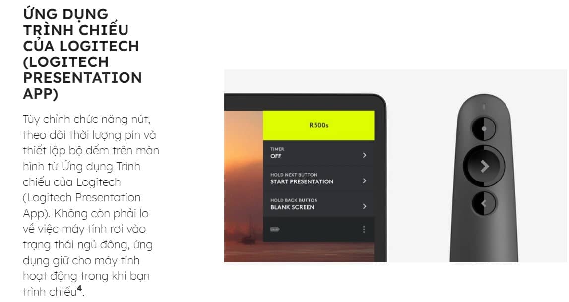 Bút Trình Chiếu Logitech R500s