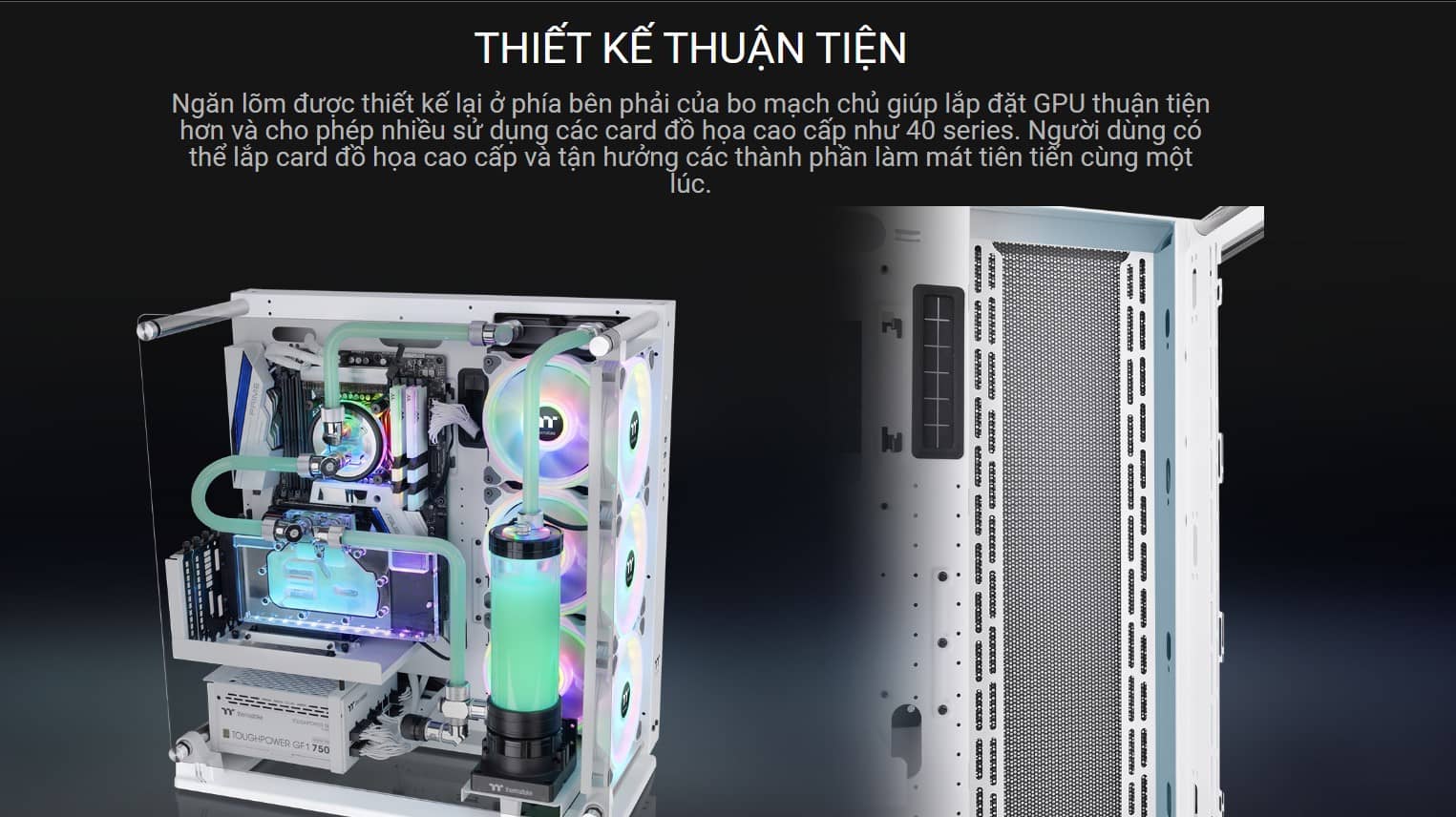 Case Thermaltake Core P3 TG Pro Snow ( Mid Tower/ Màu Trắng )