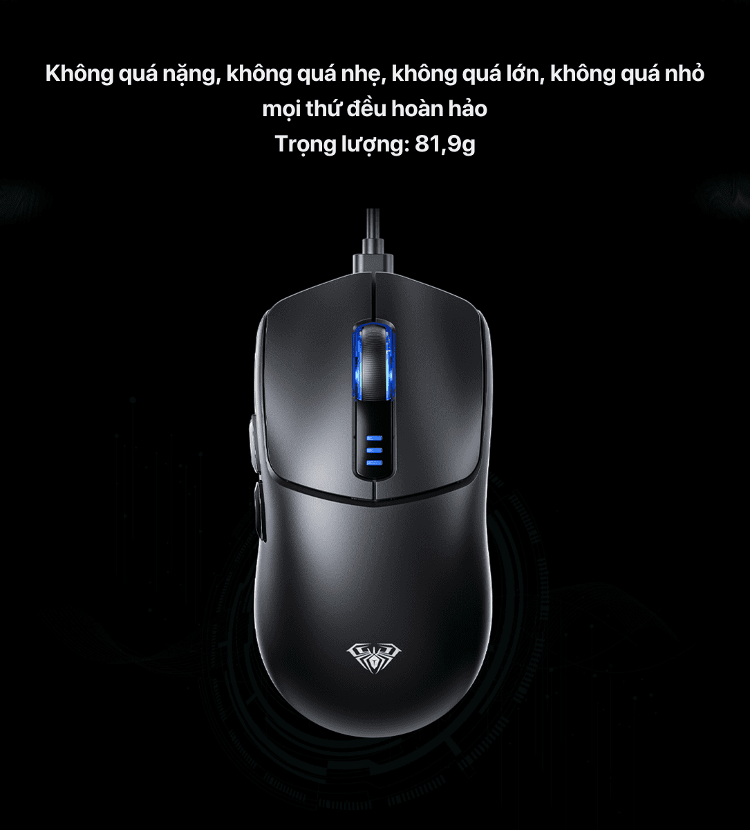 Chuột gaming Aula SC580 3 mode 5