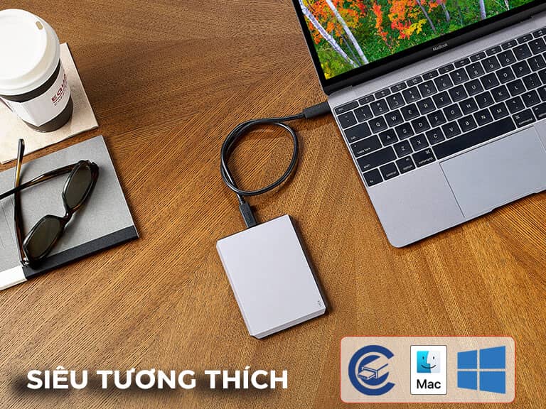 Ổ cứng di động USB-C USB 3.2 Gen1 LaCie Munich Mobile Drive Màu Bạc