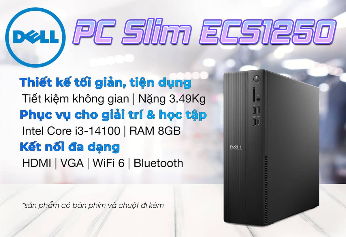 Máy tính để bàn Dell Slim ECS1250 (DS-14100-8-512G)