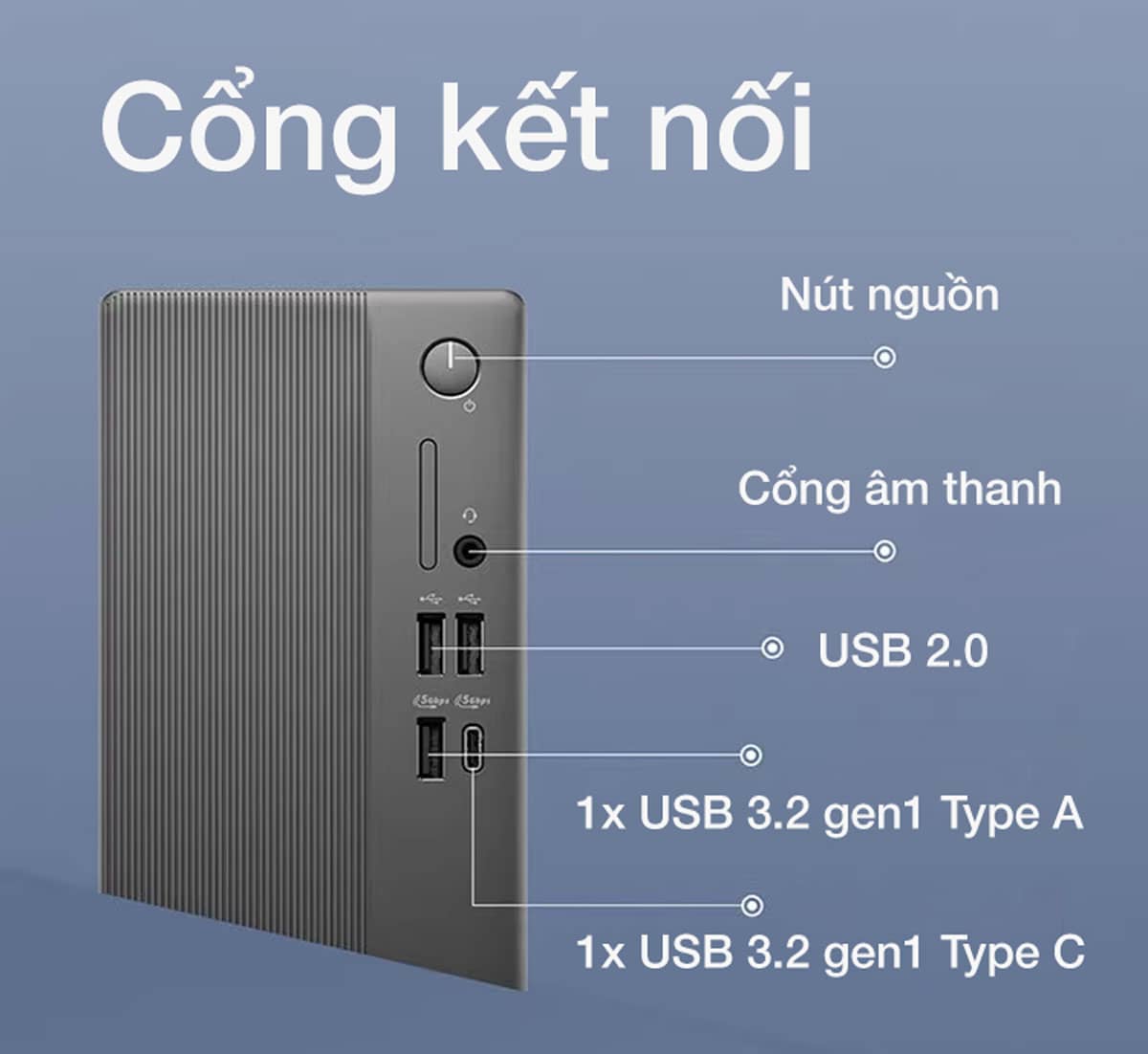Máy tính để bàn Dell Slim ECS1250 (DS-14100-8-512G)