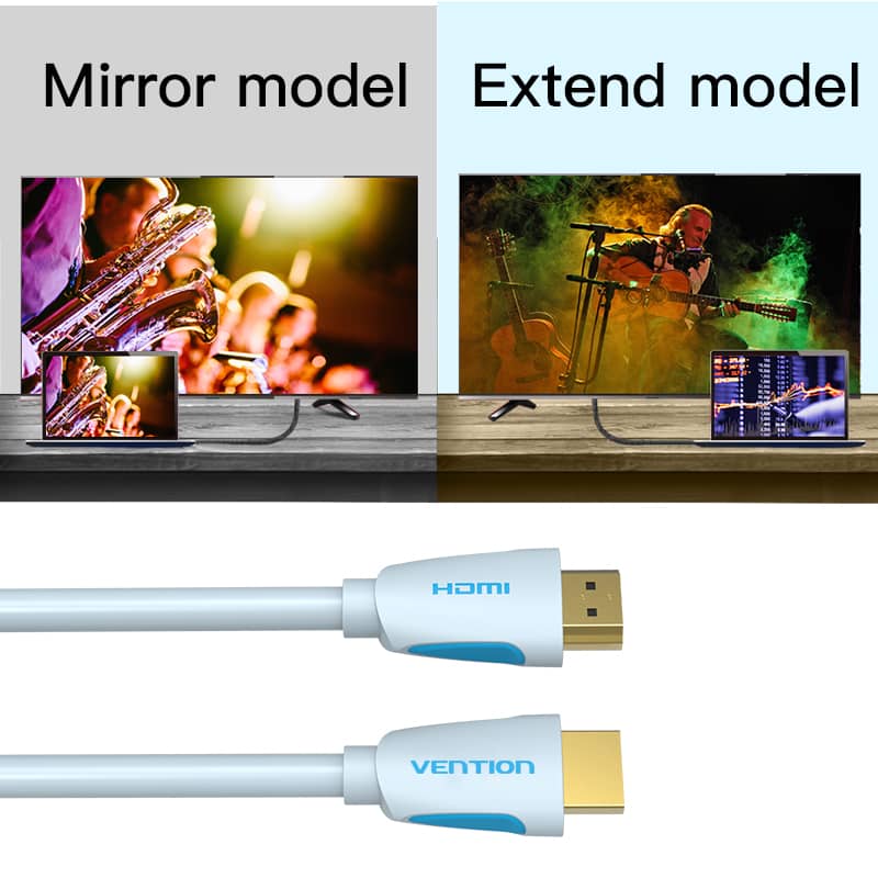 Cáp HDMI 1.5m Vention VAA-M02-B150, hỗ trợ 4K 60Mhz, chuẩn 2.0 2