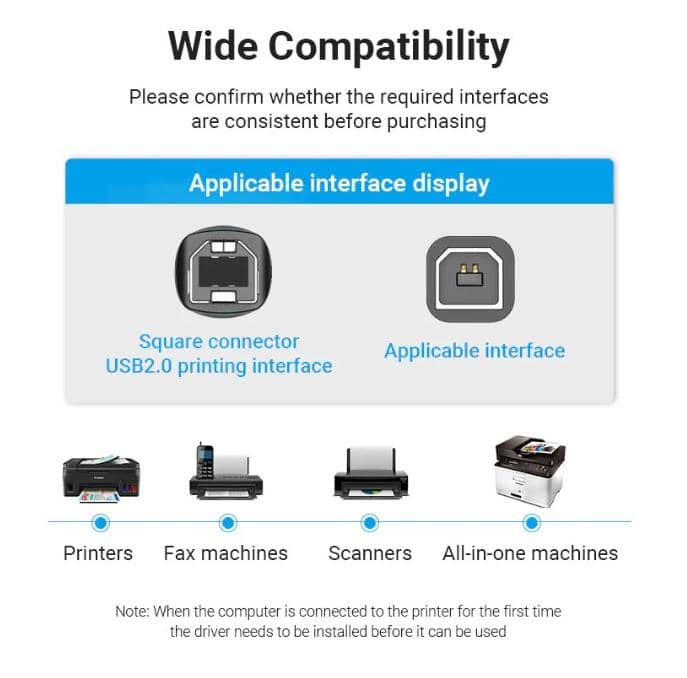 Cáp máy in 5m Vention VAS-A16-B500 USB 2.0 5 