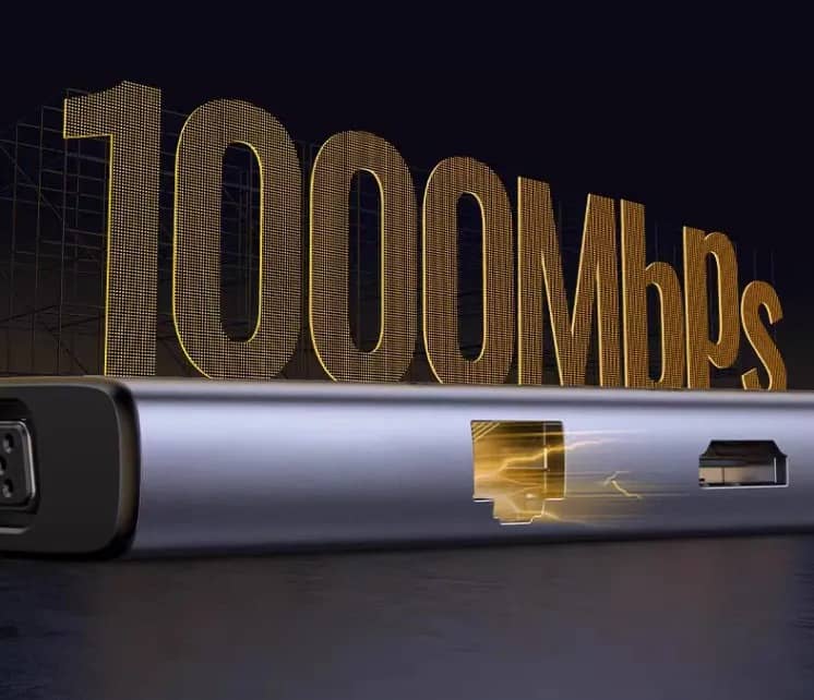 Bộ chuyển đổi USB-C sang USB-C PD+3*USB 3.0+RJ45+HDMI hỗ trợ 4k+VGA+SD/TF Ugreen 15600 2