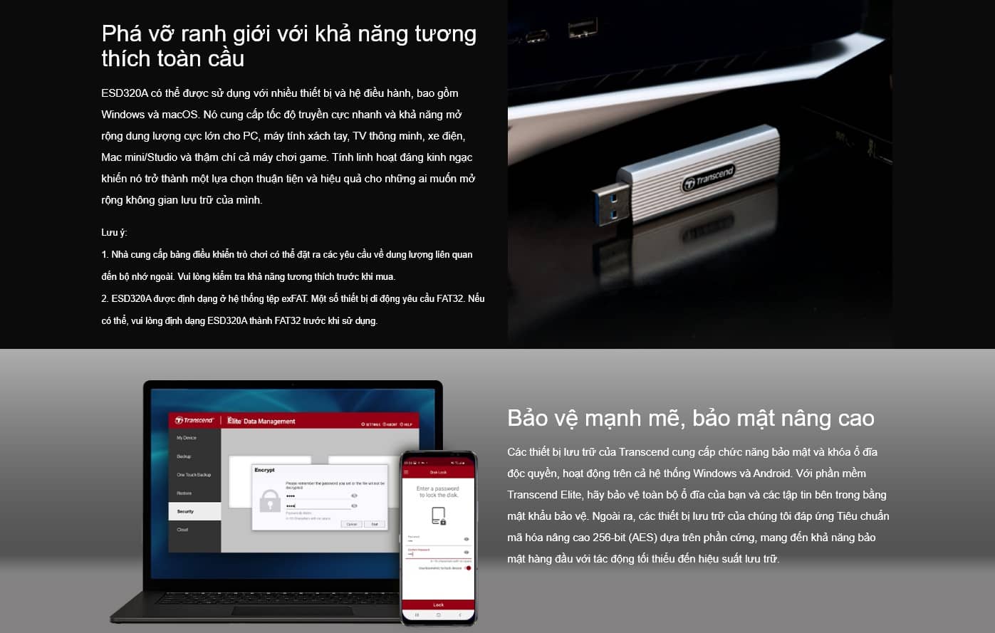 Ổ cứng di động Transcend ESD320A Portable SSD