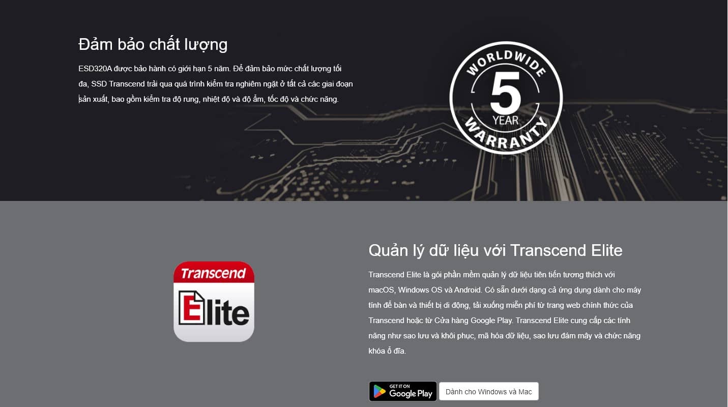 Ổ cứng di động Transcend ESD320A Portable SSD