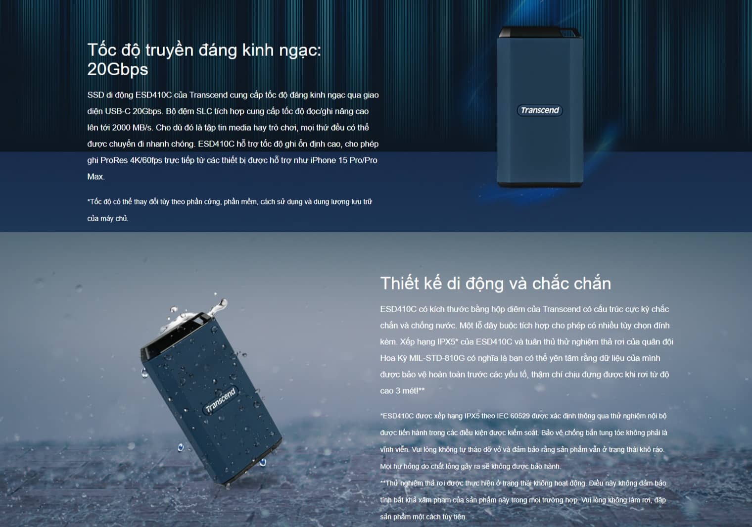 Ổ cứng di động Transcend ESD410C Portable SSD