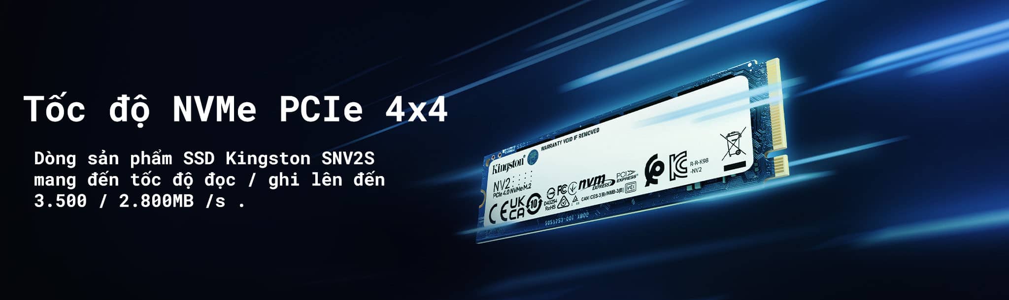 Ổ cứng SSD Kingston SNV2S  NVMe M.2 2280 PCIe Gen 4x4