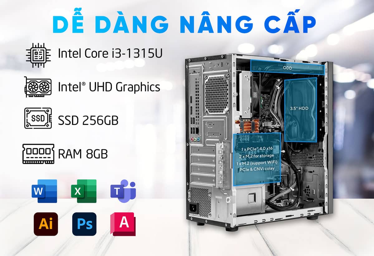 Máy tính để bàn Asus P500MV-31315U0170