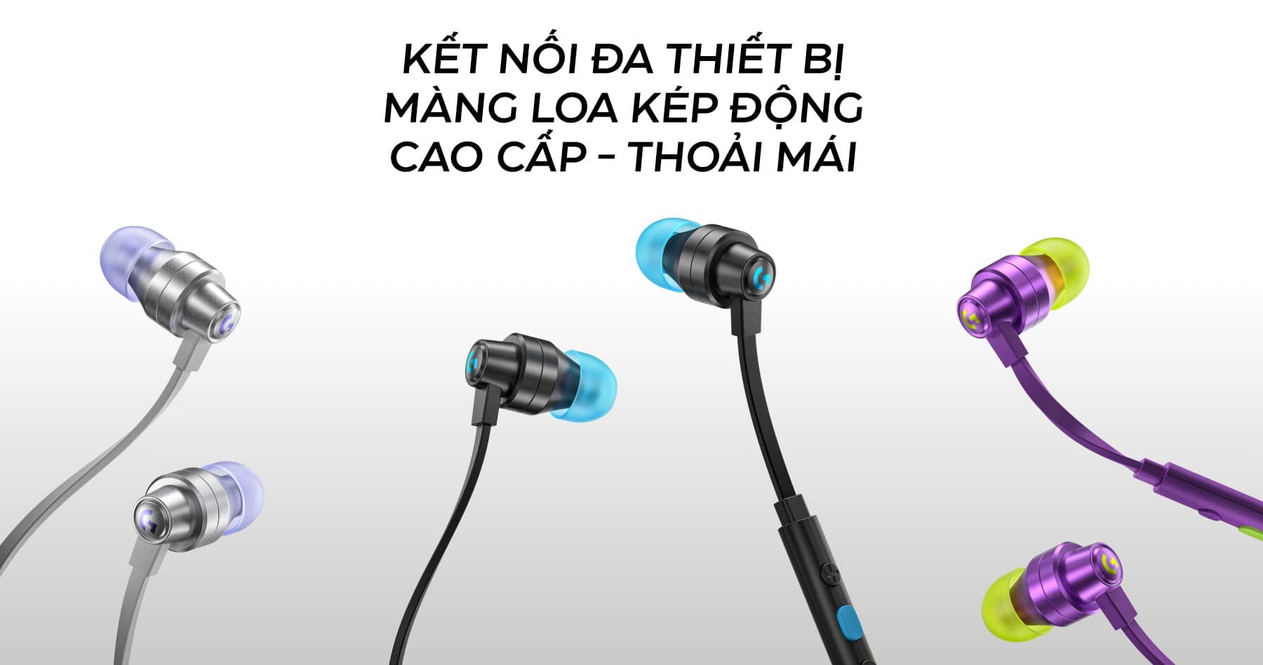 Tai nghe Logitech G333 Tím