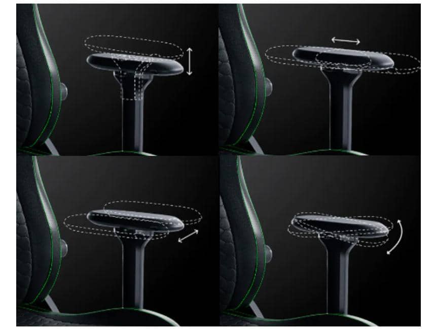 Ghế game RAZER ISKUR V2 - Dark Grey Fabric 4