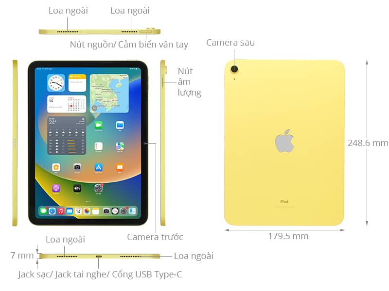 Máy Tính Bảng Apple Ipad Gen 10 (MPQ83ZA/A)