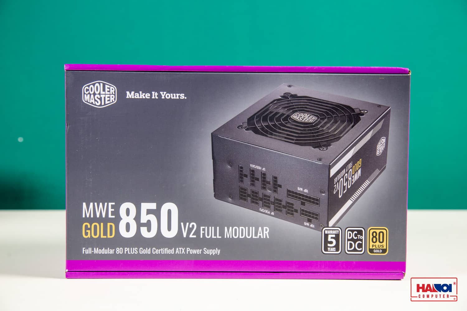 Nguồn máy tính Cooler Master MWE GOLD 850 - V2  850W ( 80 Plus Gold/Màu Đen/Full Modular) box