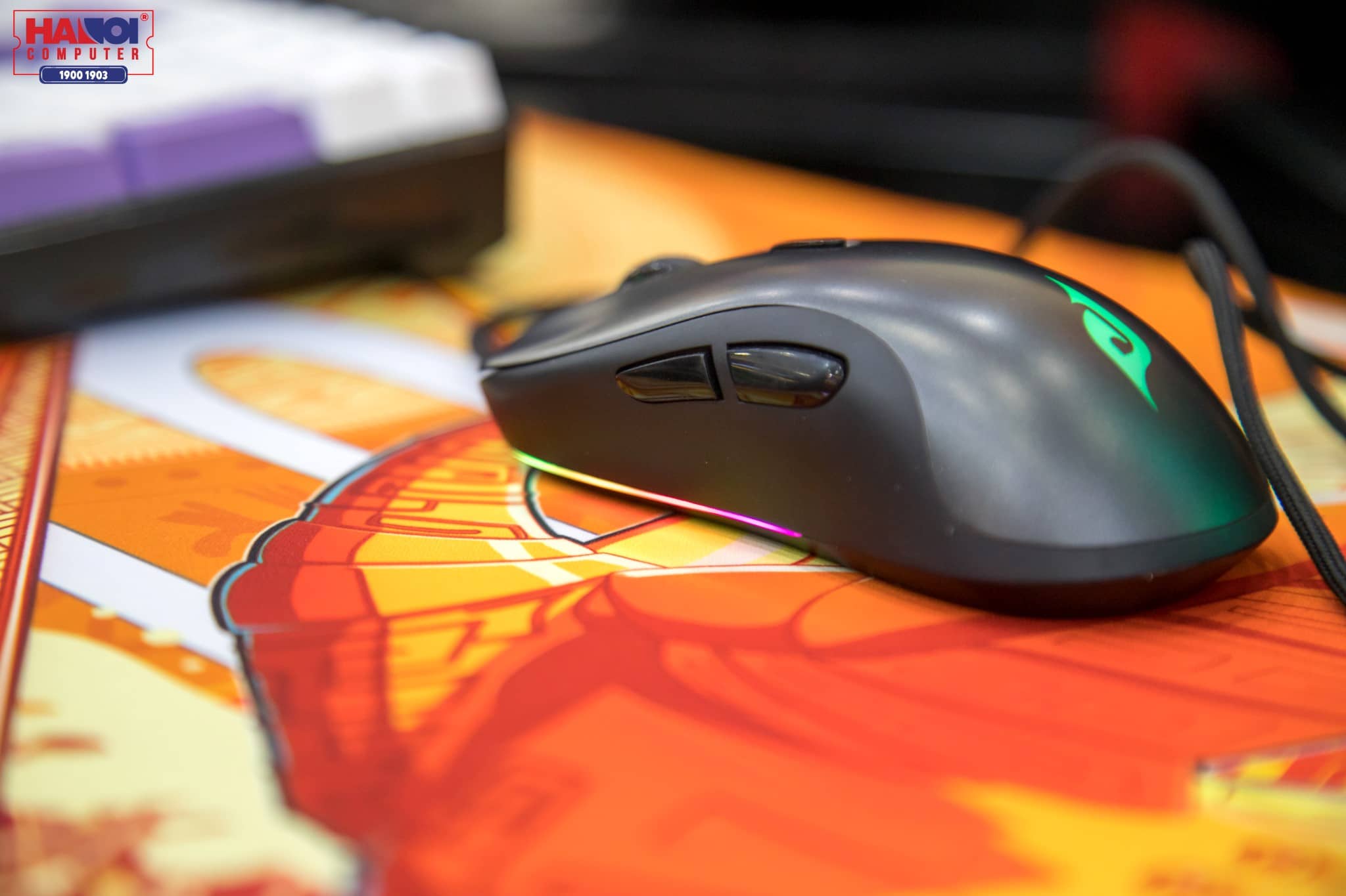 Chuột Edra EM630 đen (USB/RGB)  4